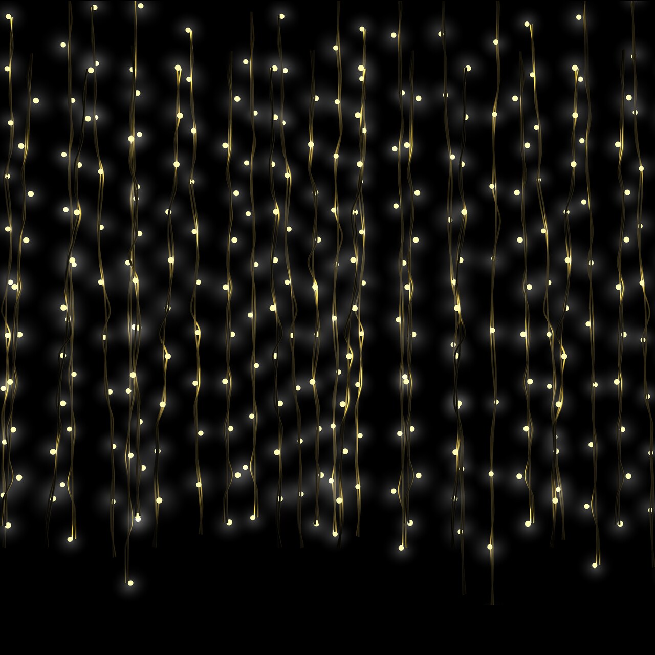 Northlight LED Multi-Function Micro Fairy Curtain Christmas Lights - Warm White - 10' Clear Wire - 300ct